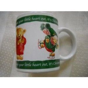 3 Hallmark Gourmet Gifts Mugs "Celebrate Your Little Heart Out It's Christmas"
